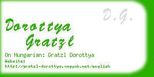 dorottya gratzl business card